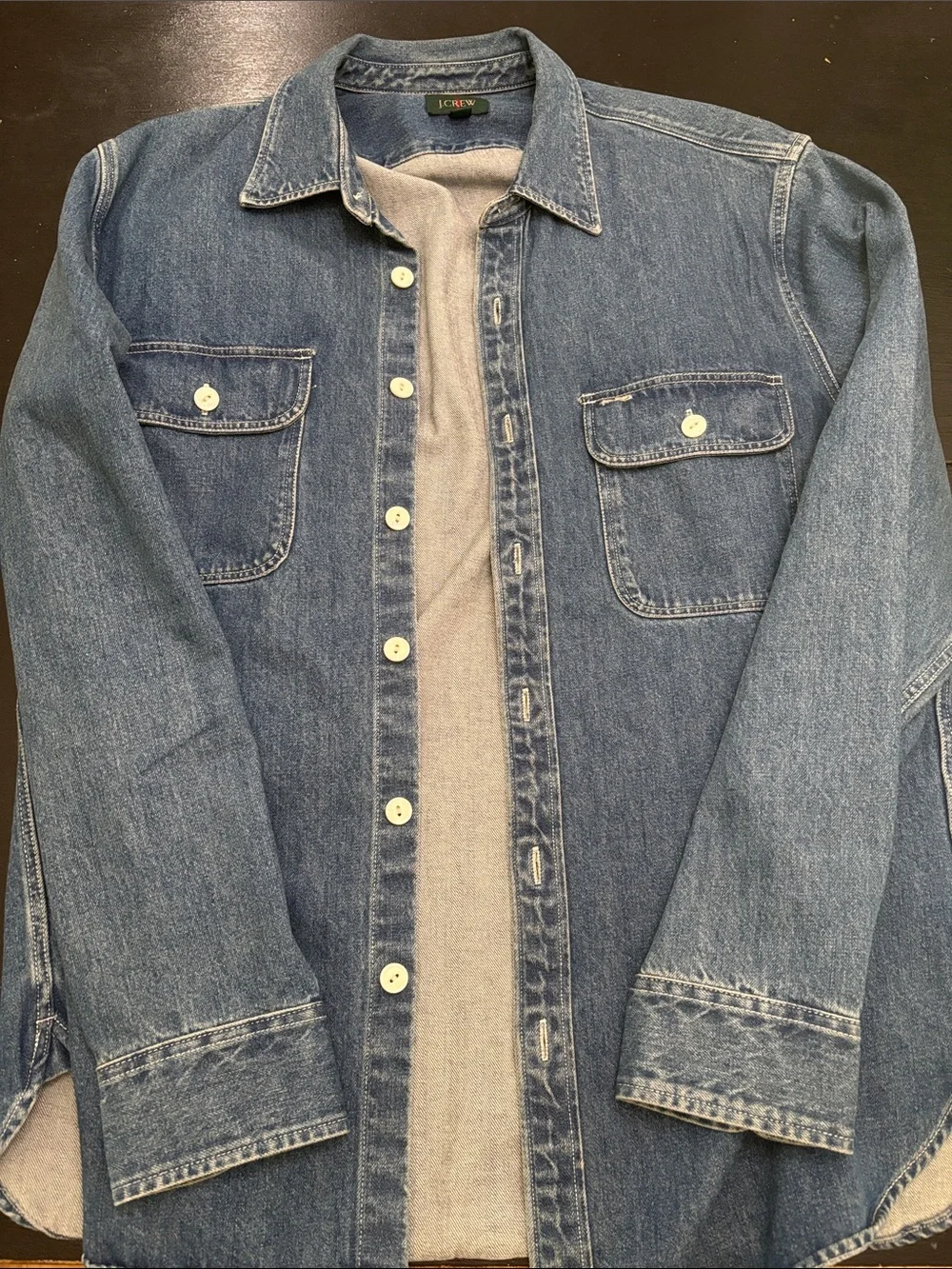 J. Crew Blue Denim Button-Up Shirt